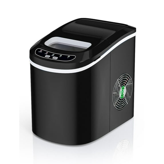 Portable Compact Electric Ice Maker, Countertop Ice Making Machine w/Easy Operated Panel, Quiet Running & Energy Efficient