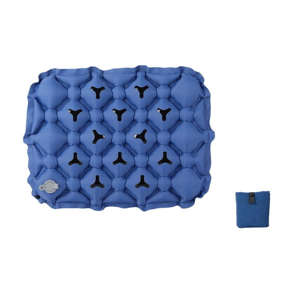 Portable Compact Travel Air Pad Inflatable Seat,17x13 Inch Lightweight Blow-Up Seat Mat for Airplane,Camping,Office,Truck,Outdoor Travel,Hiking,Picnic Beach,Stadium Events