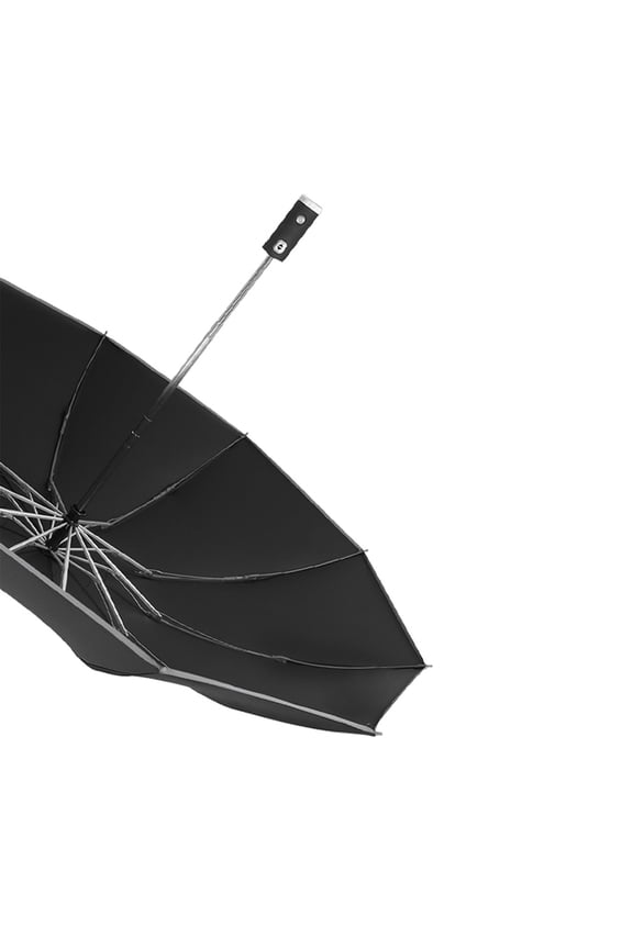 Portable Compact Travel Umbrella with LED Flashlight and Aluminum Alloy Frame