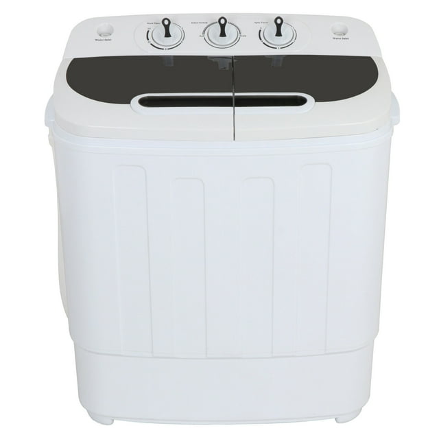 Portable Compact Twin Tub Wash Machine Washing&Spin Cycle 13Lbs Top