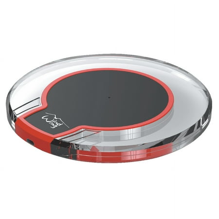 Portable Compact Wireless Charger for OnePlus 9 Pro Kyocera DuraForce Pro 2 Razer Phone 2 (Black)