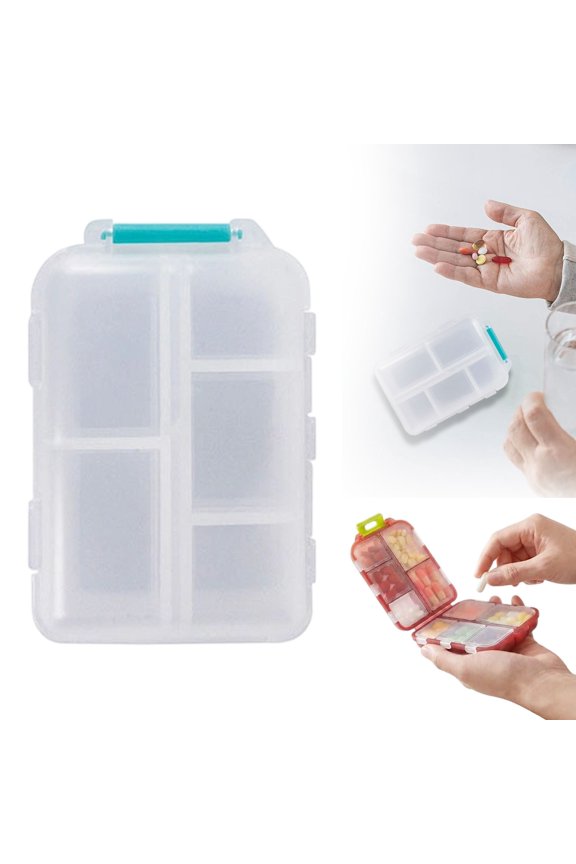 Portable Compartment Case, New Double Layer Detachable Travel Organizer, PP Container with Lids for Daily Use & Travel
