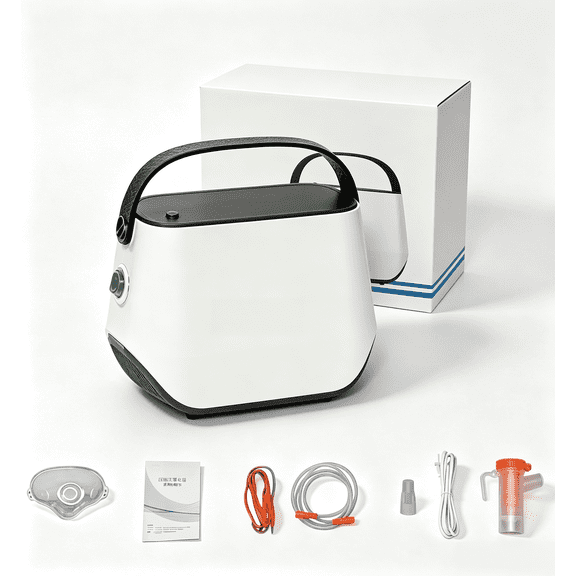Portable Compressed Humidifier Machine for Home & Clinic Use, Adjustable Mist Rate, Low Noise Operation, Efficient Oil‑Free Compression Pump, Complete Accessory Kit