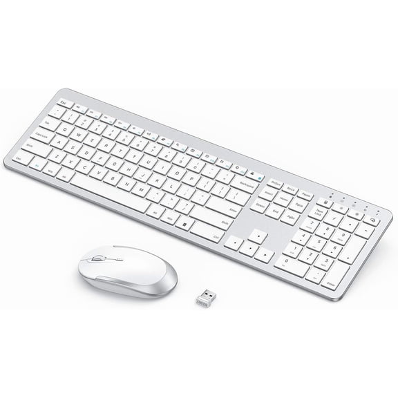 Portable Computer Keyboard with Trackpad, Rechargeable Bluetooth Touchpad, Wireless Ultra Slim for PC/Laptop/Tablet/Phone, Windows/Android