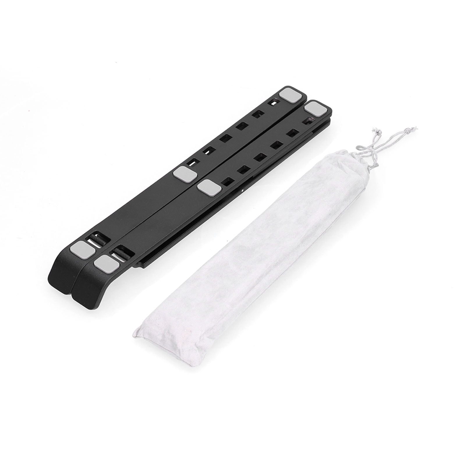 Portable Computer Riser for Desk, Black Cooling Rack Aluminum Foldable ...