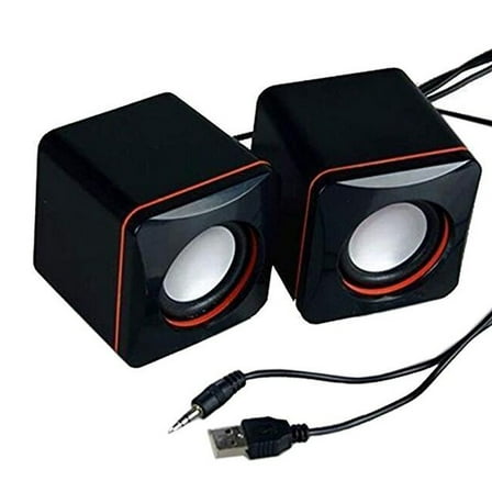 Portable Computer Speakers USB Powered Desktop Mini Speaker Bass Sound Music Player System Wired Small Speaker Stereo Speakers