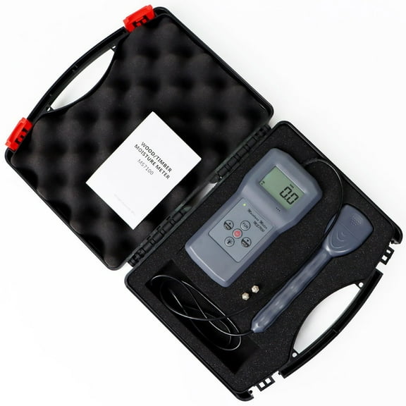 Portable Concrete Moisture Meter - Wall Damp Detector & Floor Moisture Tester with 0-70% Measuring Range, 0.1 Resolution, 0.5% Accuracy