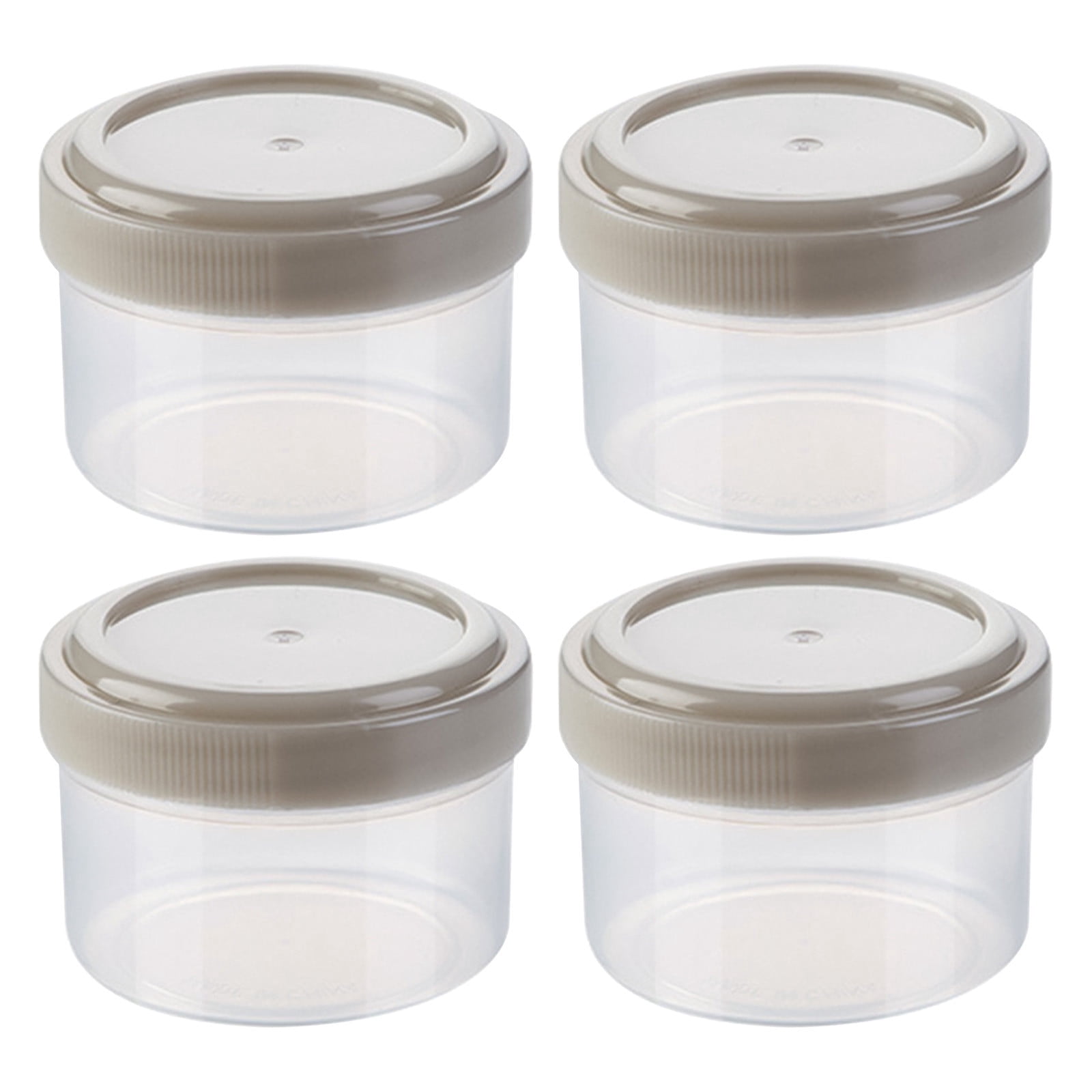 Pastic Container Condiment Portable Condiment Containers | 4-Pack Mini Sauce & Dressing Jars with ...