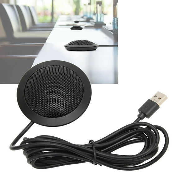 Portable Conference Speaker With Noise Cancelling, Omnidirectional, Nonslip Design, Easy Plug  Play Use
