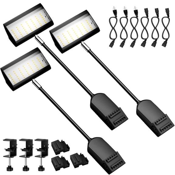 Portable Connectable LED Work Lights 3-Pack For Trade Shows and Displays