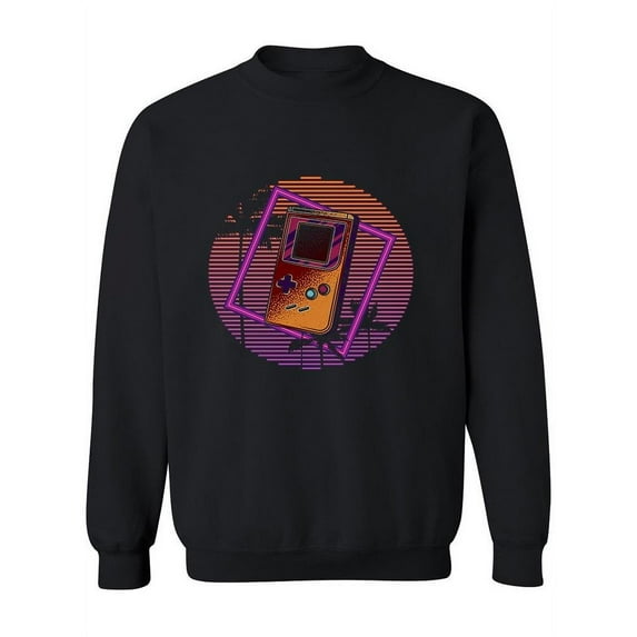 Portable Console In Vaporwave Sweatshirt Women -Image by Shutterstock, Female XX-Large