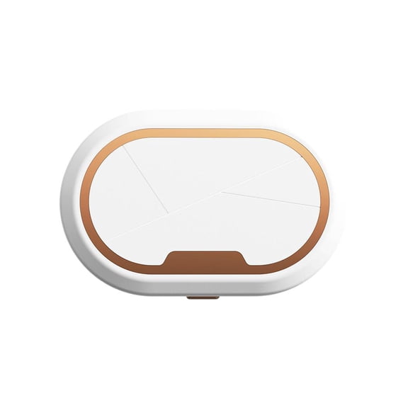 Portable Contact Lens Cleaning Case with 360-Degree Orbital Vibration, Built-In Makeup Mirror and Smart Led Display for Travel and Daily Use