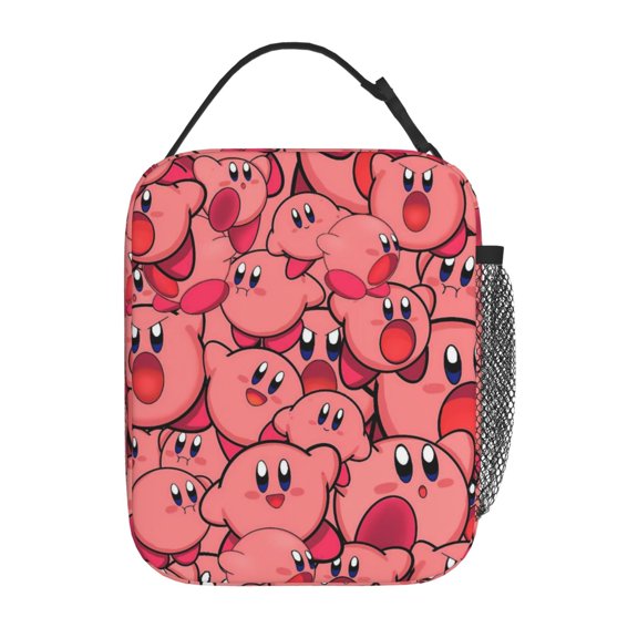 Portable Containers Lunchbox Kir-by Lunch Bag Cooler Tote with Shoulder Strap for Work Office Travel Picnic