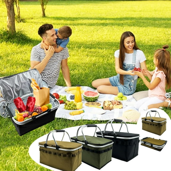 Portable Cooler Bag for Picnics and Outdoor Adventures with Insulated Compartments to Keep Food Fresh and Drinks Cold for Camping Trips and Beach Days Topliu
