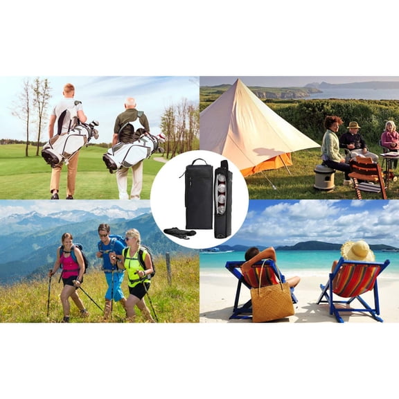 Portable Cooler Bag for Travel and Outdoor Activities - Insulated Tote with Detachable Shoulder Strap for Cans or Bottles Lightweight and, 41cmx16.5cmx8cm, Black