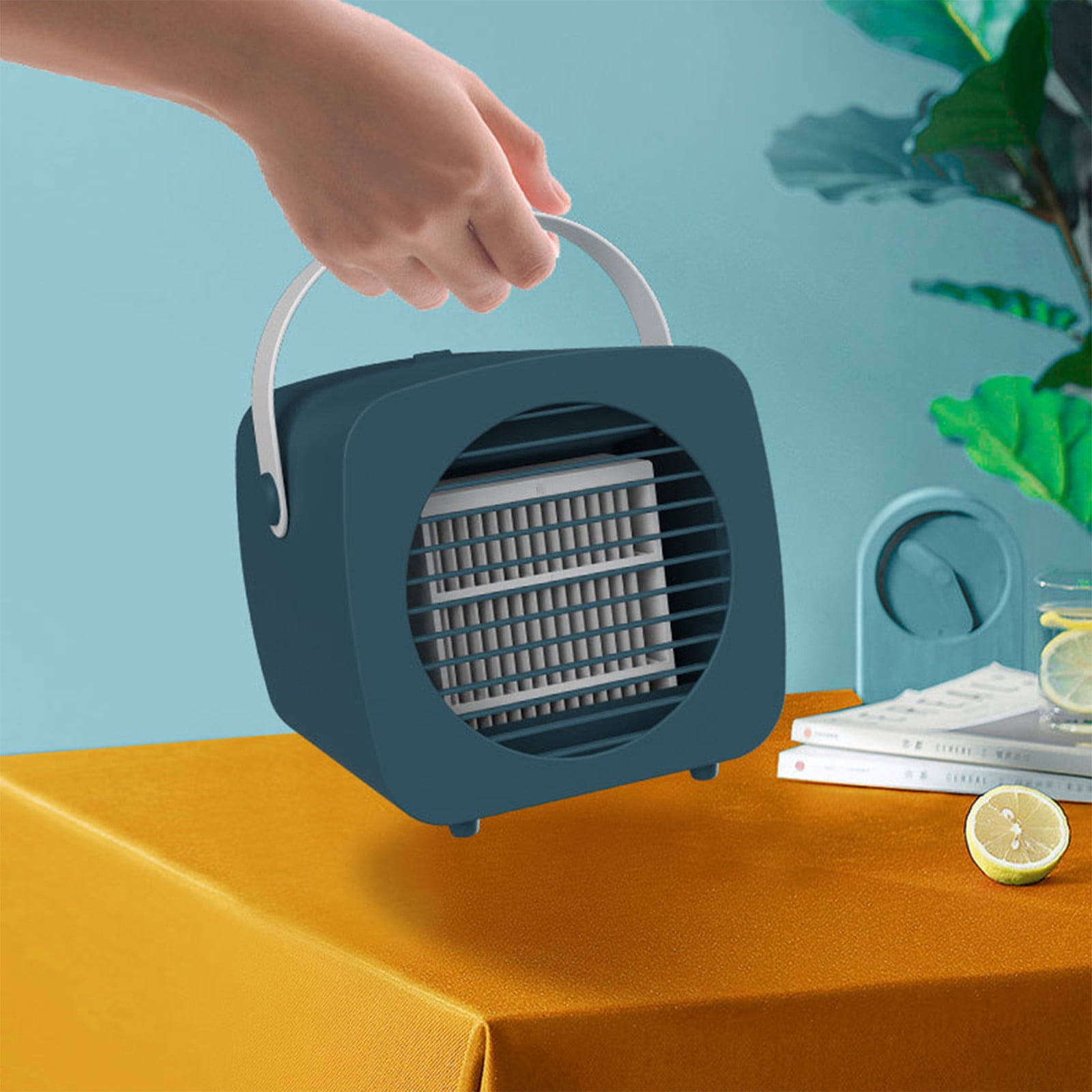 Portable Cooler, Office Silent Evaporative Fan, USB Rechargeable Small