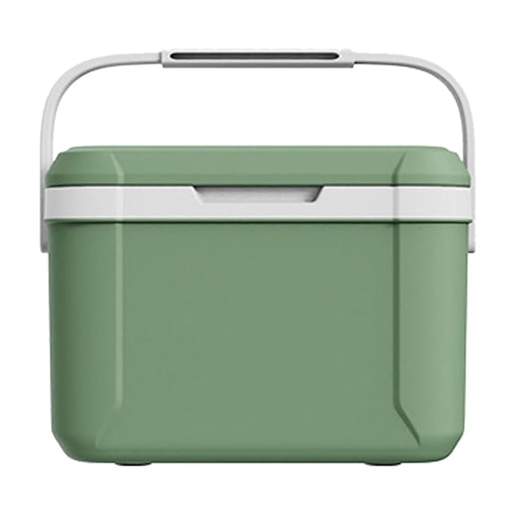 Portable Cooler with Handle and 72-96 Hour Ice Retention, PU Polyester Foam, Green, 1 Pack