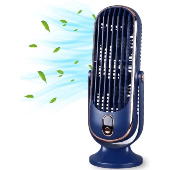 Portable Cooling Fan, 5-Speed, USB Rechargeable, Plastic, Ideal for Office, Travel, Camping, RV.