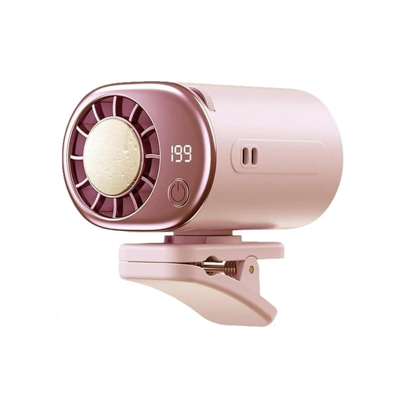 Portable Cooling Fan, Cooling Fan Portable, Portable Rechargeable Fan, 3X2 in Cold Pad, Pink, Clip Attachment, Extendable Strap, 1 Unit