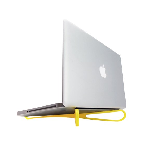 Portable Cooling Stand Rack Pad Base Support for Laptop and Macbook - Yellow