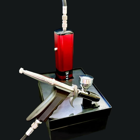 Portable Cordless Airbrush Kit with Compressor, high air Flow Handheld Mini Air Brush Gun Set,Trigger Type High Pressure Air Brush for Painting, Nail Art, Cake, Barber,Model,T-Shirt DIY
