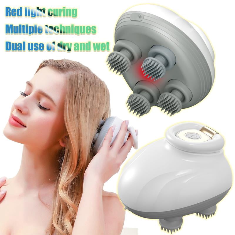 Portable Cordless Electric Scalp Massager 2-Speed Vibrating Head ...