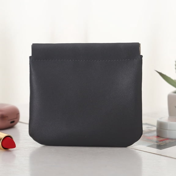 Portable Cosmetic Bag For Women Travel Makeup Pouch Self Closing Design Originality Top No Zipper Pocket Style Organizer