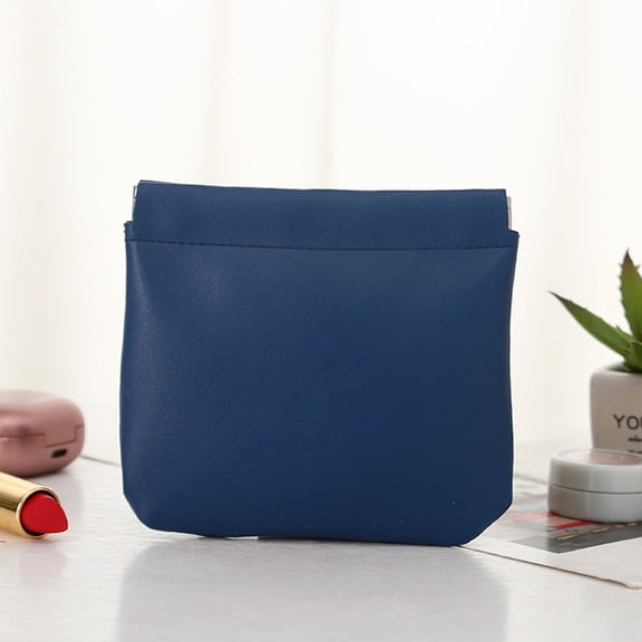 Portable Cosmetic Bag For Women Travel Makeup Pouch Self Closing Design Originality Top No Zipper Pocket Style Organizer