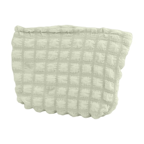 Portable Cosmetic Bag, Knitted Makeup Pouch, Mini Size Striped Color Blocked Handheld Makeup Organizer, Leak Proof Zipper Closure, Lightweight Polyester Material, Travel Friendly