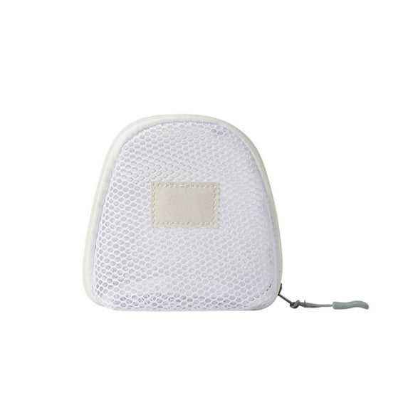 Portable Cosmetic Bag with Mesh Design, Travel Makeup Organizer for Toiletries and Accessories, Stylish Corduroy Storage Pouch for Beauty Products - Ideal for Daily Use and Travel Essentials