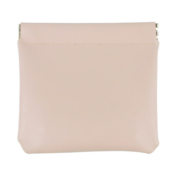 Portable Cosmetic Bag for Women Mini Travel Makeup Pouch Self Closing No Zipper Small Storage Organizer Pouchic Snap Closure Headphones Jewelry Holder