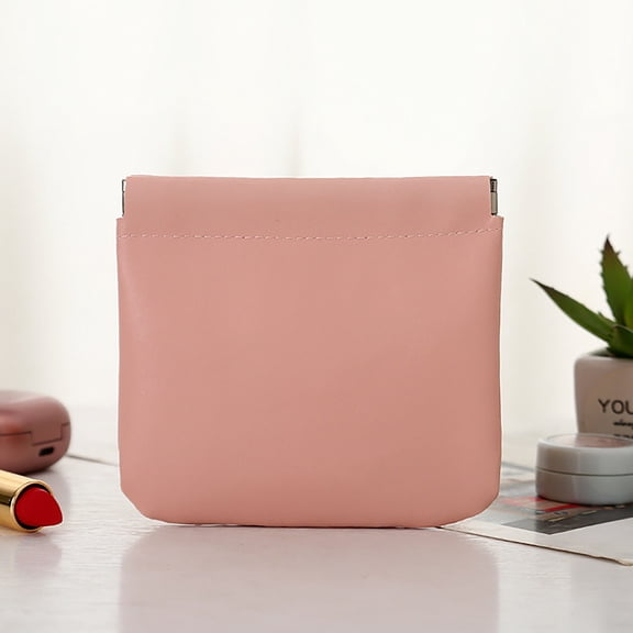 Portable Cosmetic Bag for Women - Pocket Design Self Closing Top Closure Functional Makeup Organizer - Ideal for Travel and Daily Use