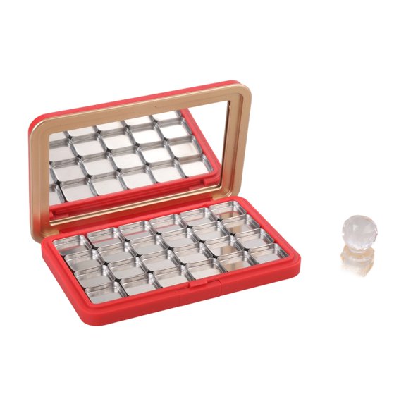 Portable Cosmetic Holder With Strong Magnets For Secure Eyeshadow Storage