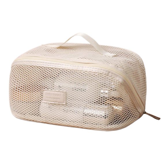 Portable Cosmetics Storage Mesh Bag
