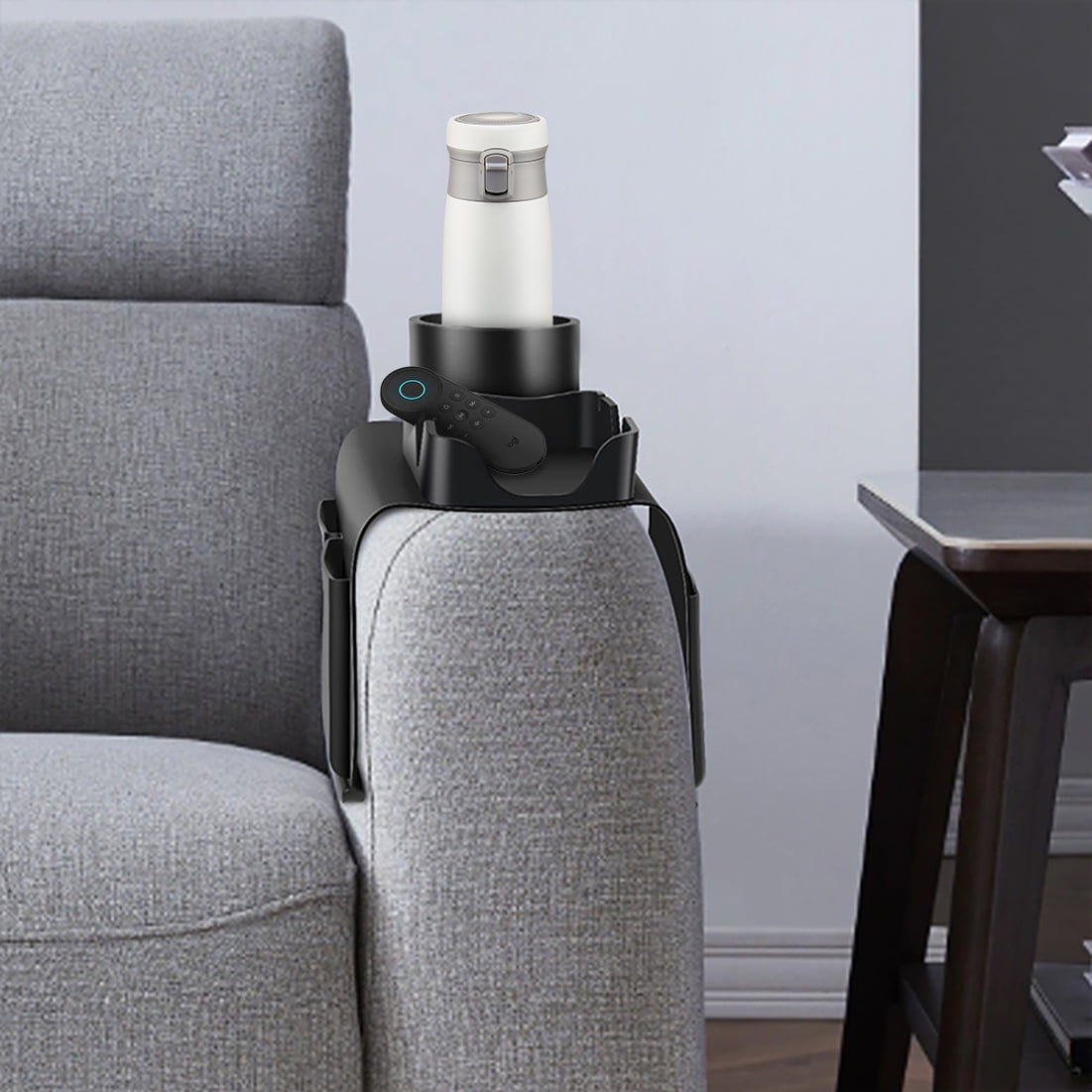 Portable Couch Cup Holder Tray,Drink Holder Silicone AntiSpill