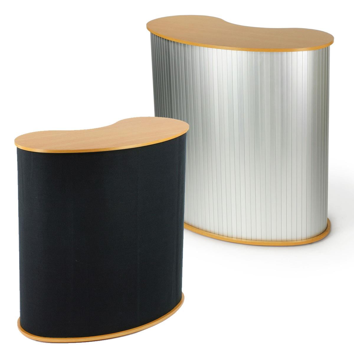 Portable Counter – Dual Use Design, Attractive Aluminum or Hook & Loop Receptive Wrap, MDF Countertop – 39-3/8” Tall (PROCNTVLCR)