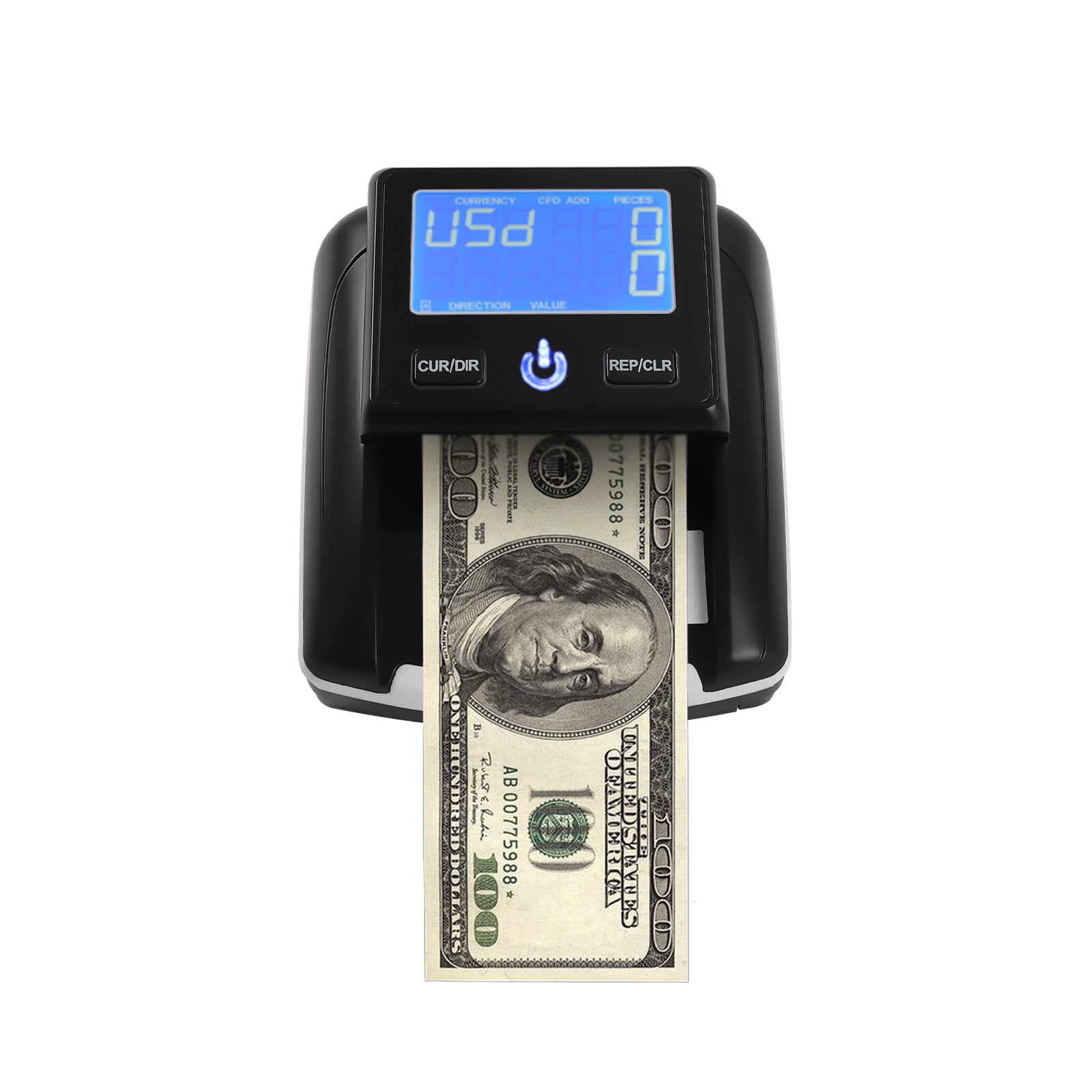 SENDERPICK Portable Counterfeit Bill Detector Rechargeable USD & EUR ...