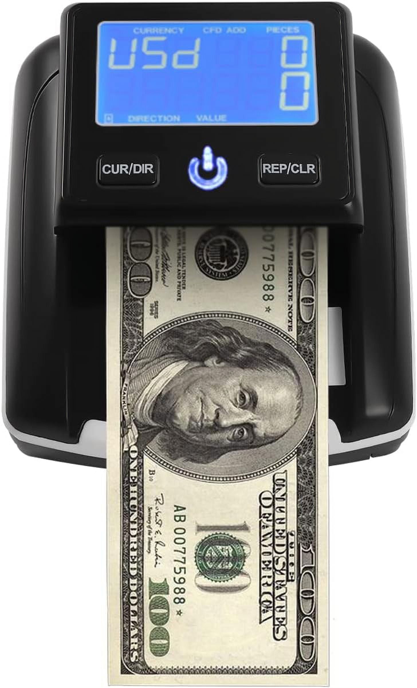 Portable Counterfeit Bill Detector, Rechargeable Any Way Direction, USD ...