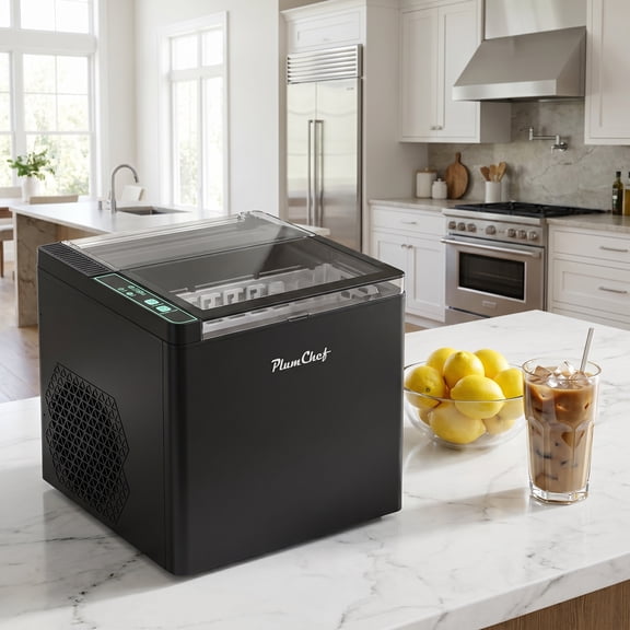 Portable Countertop Bullet Ice Maker, 6 Mins Fast Ice Making, 26lbs/24H Ice Production, Auto Self-Cleaning, Ultra Quiet Ice Machine for Home, RV, Bar & Office