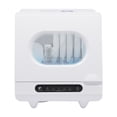 thumbnail image 1 of Portable Countertop Dishwasher, 1200W Mini Dishwasher with 5 Washing Programs Basket, 360° Dual Spray White, 1 of 13