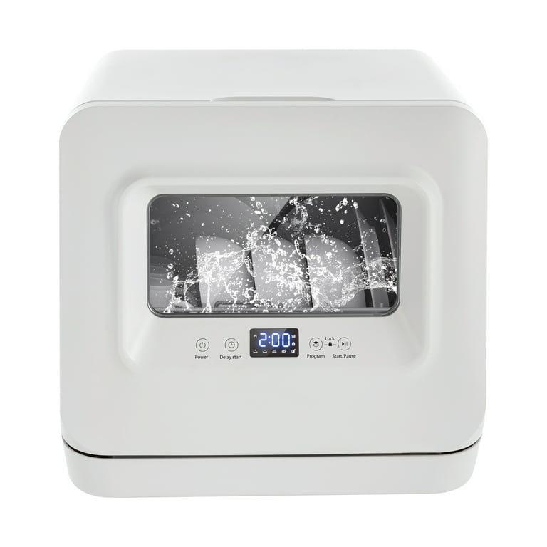 Portable Countertop Dishwasher, 120V Compact Dishwashers with