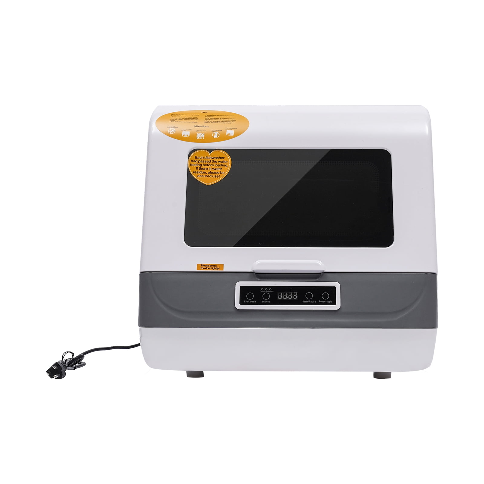 Portable Countertop Dishwashers, Compact Mini Dishwashers with 3 Washing Programs,Drying