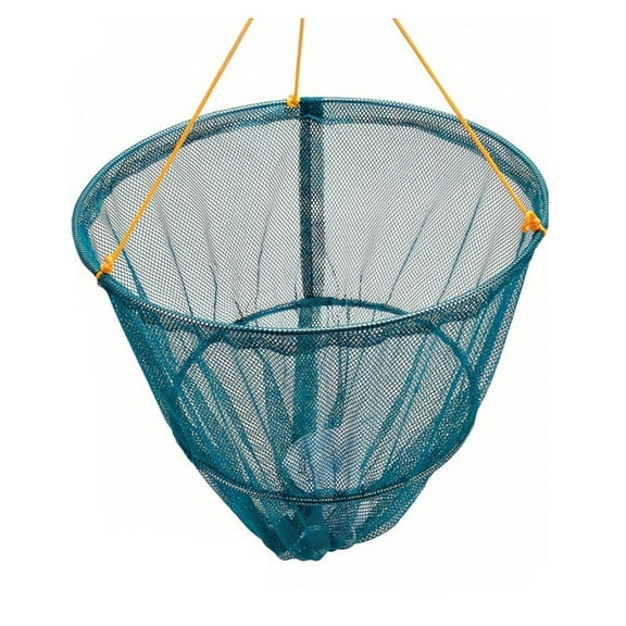 Portable Crab Drop Net with Net Bait Bag & Rope & Line Handle Crayfish Lobster