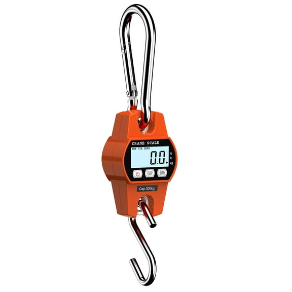 Portable Crane Scale 660lb/300kg Heavy Duty Electronic Digital Scales Hanging Hook Scale Luggage Baggage Bag Weight Balance ,High Precision