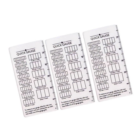 Portable Crochet Gauge Checkers Plastic Grids Ruler Instants Stitching Counter for Knitting Craft Enthusiasts