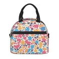thumbnail image 1 of Portable Cross-Body Insulated Lunch Bag 9×5×7.8in Waterproof And Wear-Resistant Can Be Reused For Picnic Work Out Use Leopard Print Pattern Rainbow_3, 1 of 8