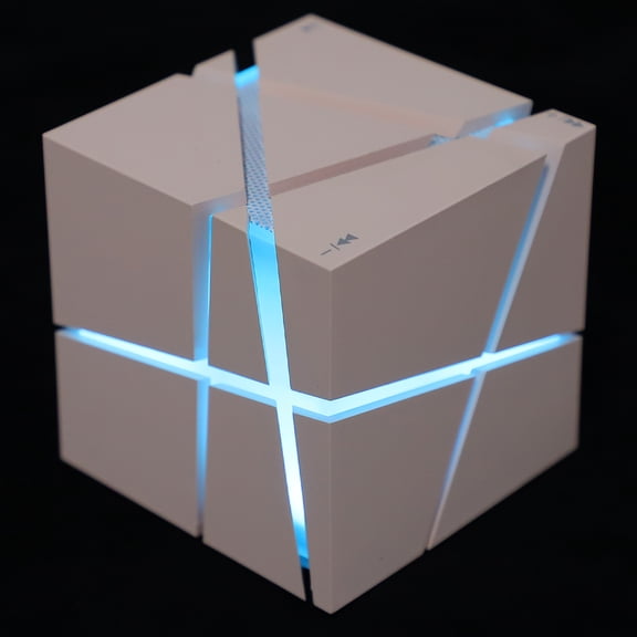 Portable Cube Night Light and Speaker, Creative Mini Bedside Lamp