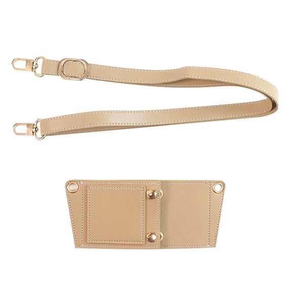 Portable Cup Sleeve Reusable PU Leather Adjustable Shoulder Strap Multi Pocket for Insulated Tumblers Bottles Commuting Travel Outdoor Activities