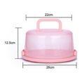 thumbnail image 1 of Portable Cupcake Carrier Food Preservation Boxwith Handle Transparent Cake Box, 1 of 8