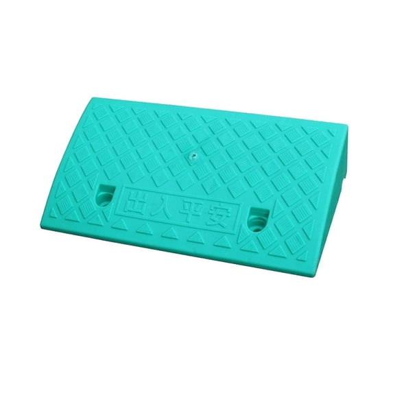 Portable Curb Ramp Wheelchair Threshold Ramp Kerb Ramp Non-slip 11cm Green